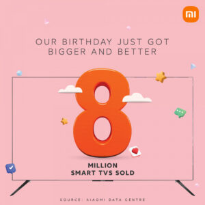8 million TV sets in four years. Xiaomi celebrates another milestone in the Indian market